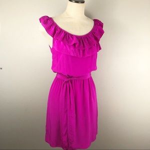 Amanda Uprichard 100% silk ruffle dress M